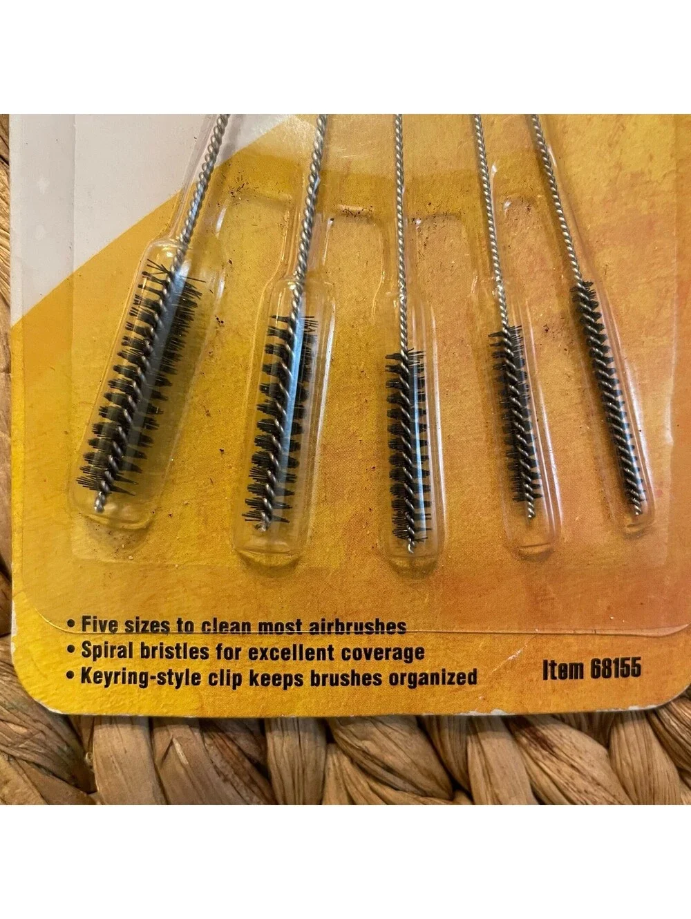 ✅Central Pneumatic Airbrush Kit and 5 Piece Cleaning Brush Set#️⃣0968
